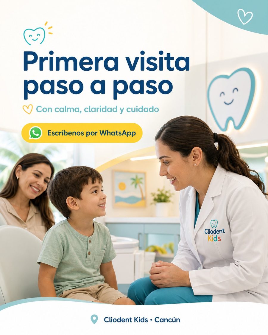 Cliodent Kids — poster: Primera visita paso a paso