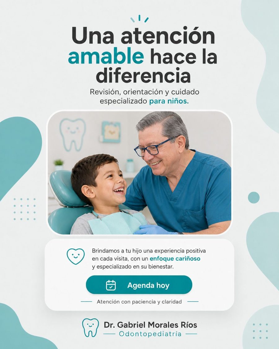 Dr. Gabriel Morales — poster: Una atención amable hace la diferencia